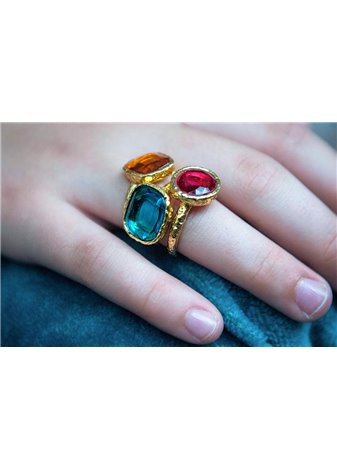 Anillo Ruka Aguamarina