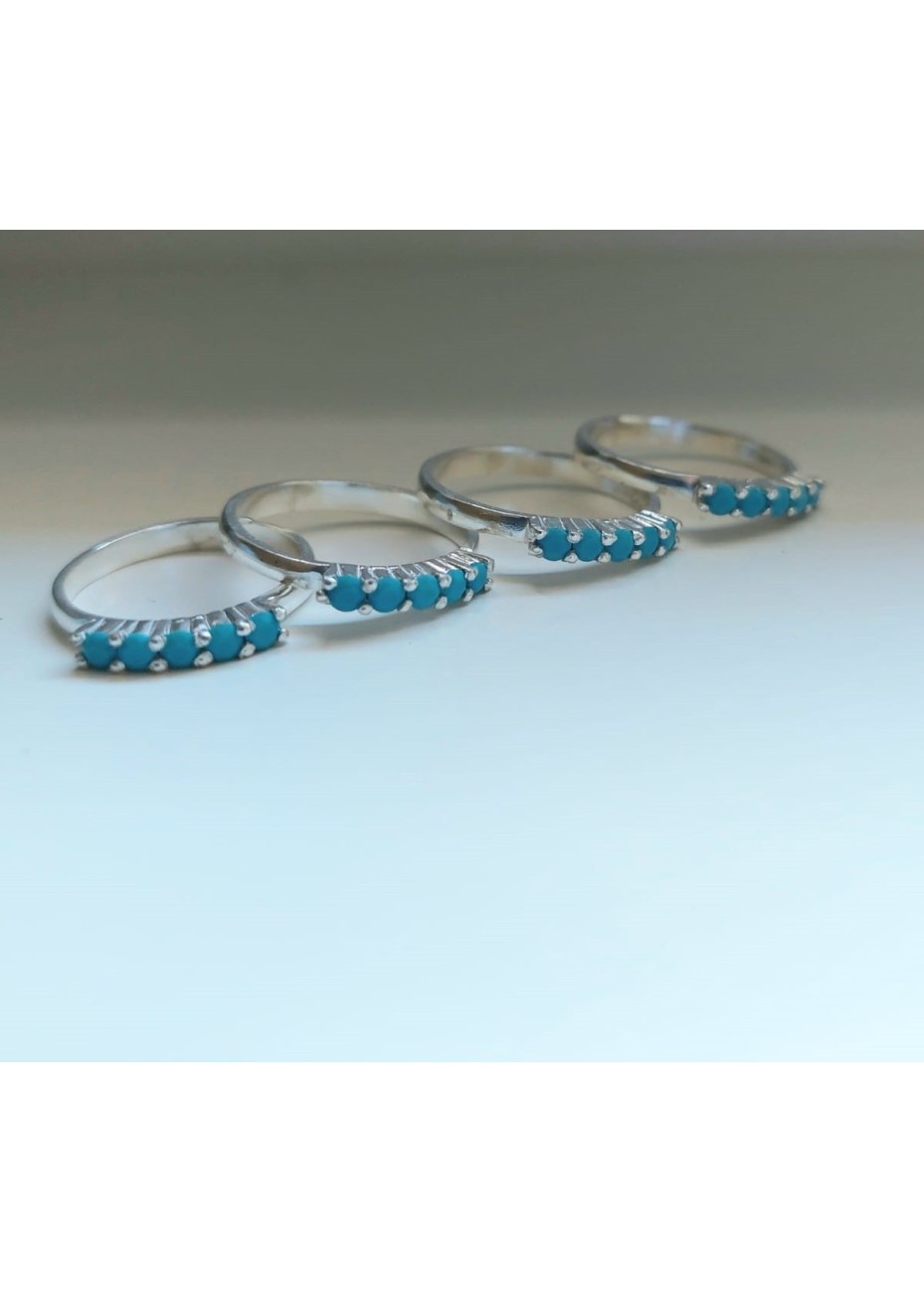 Anillo en Plata Cinq Nanoturquesas Silver