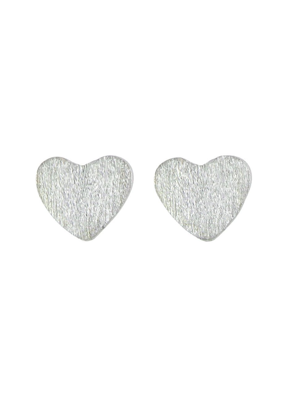 Pendientes en Plata Corazón Silver