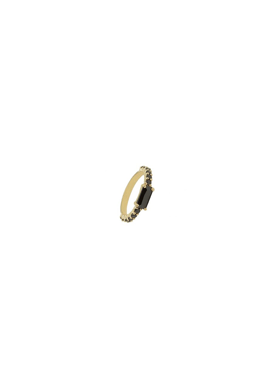 Anillo en plata Bagt Negra Gold