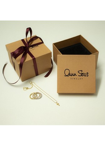 Colgante y Cadena en Plata Giol 18 y Onix Gold