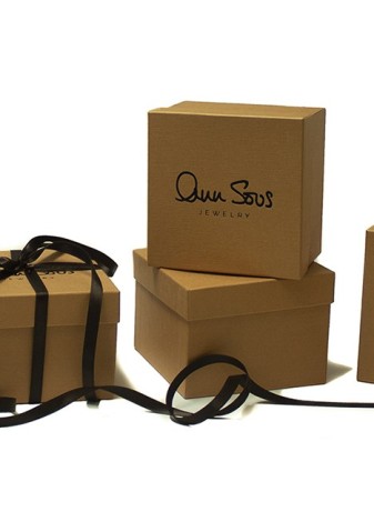 Pendientes en Plata Chain Oval Fumé Light Gold