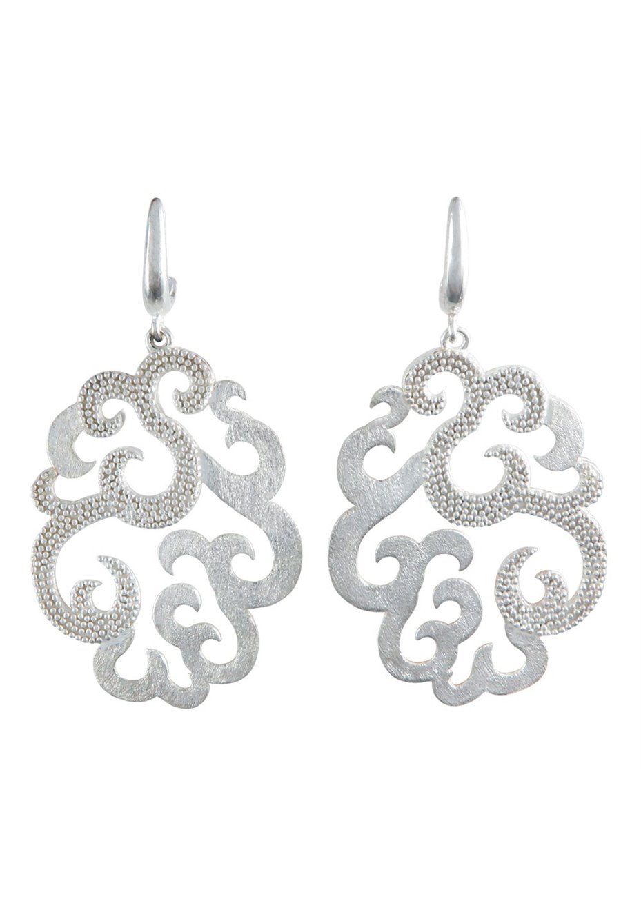 Pendientes en Plata Arabescos Grande Silver