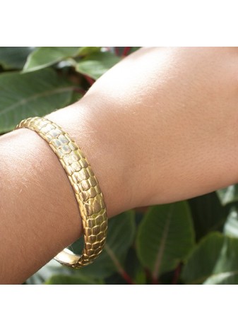 Pulsera en Plata Snake Gold