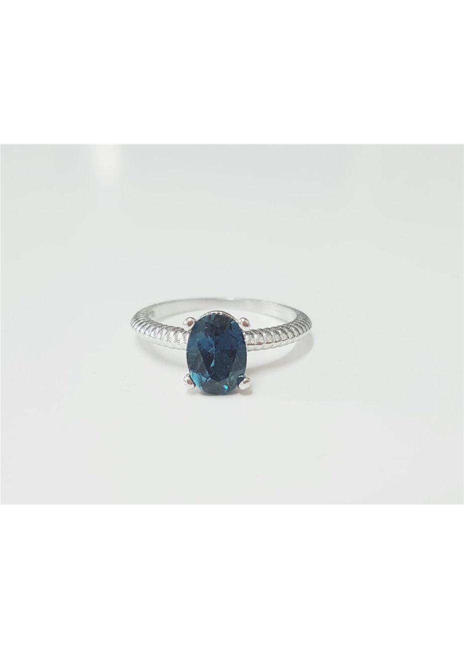 Anillo en Plata Narubi Topacio Blue London Silver
