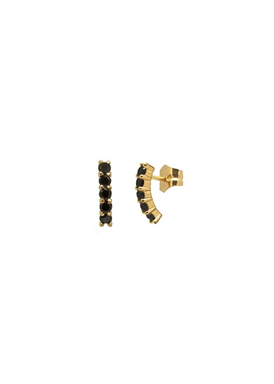 Pendientes Cinq Black Gold