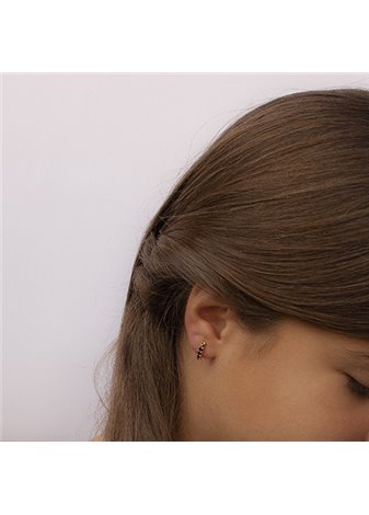 Pendientes Cinq Black Gold